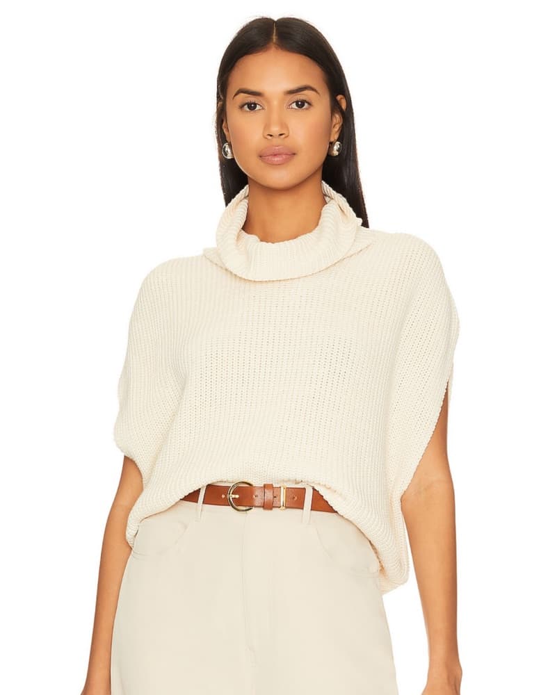 Revolve Cream Sleeveless Pullover Top - Image 2