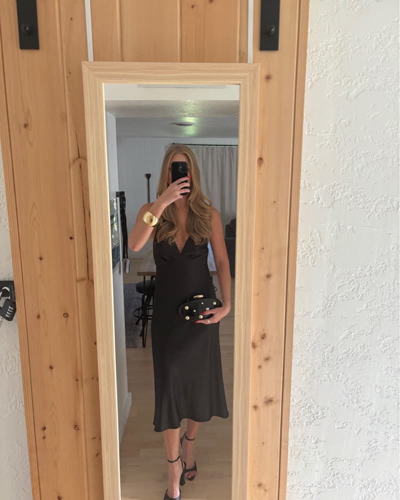 Black Midi Dress - Image 2