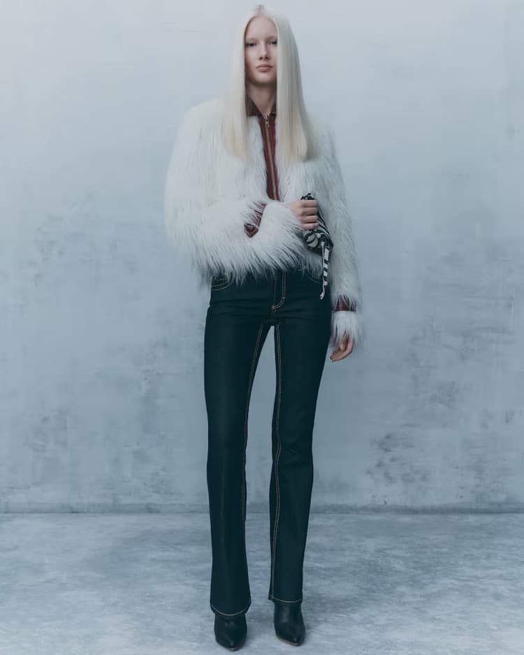 White Fur Coat - Image 1
