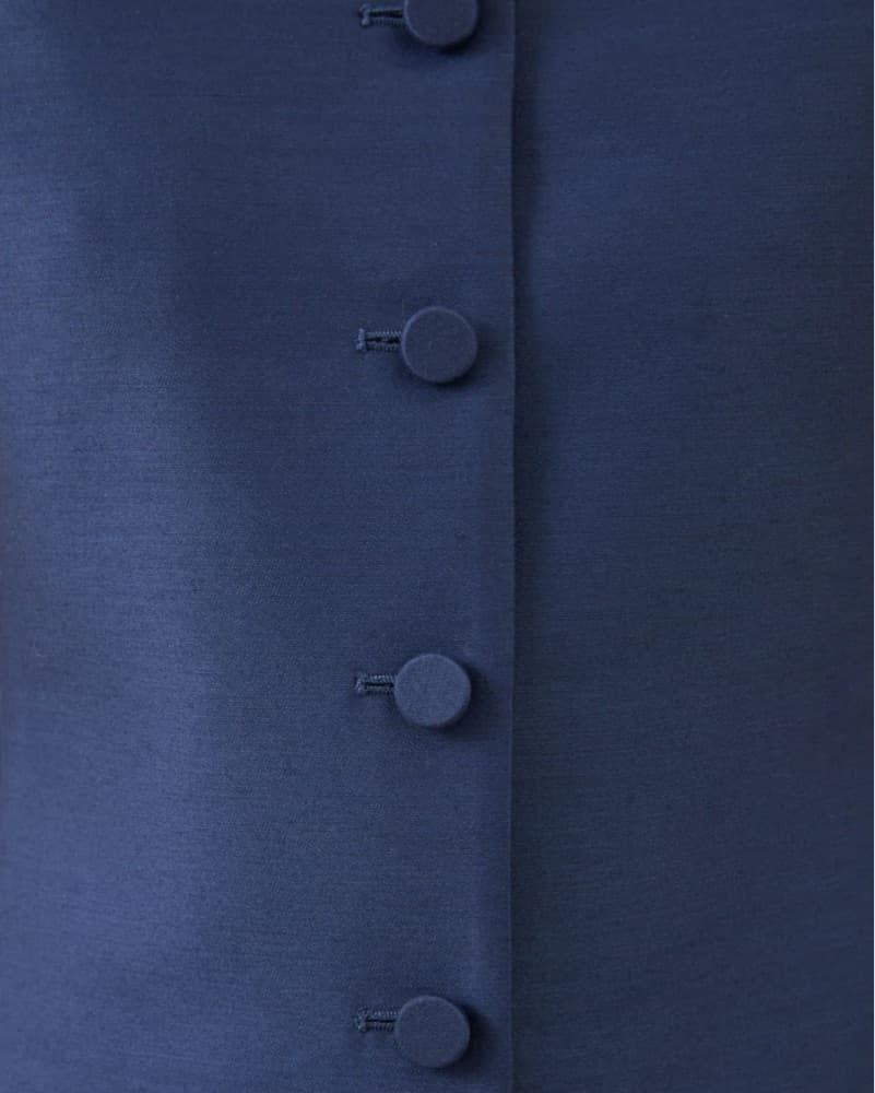 Attersee Navy Sculpted Mini Dress - Image 5