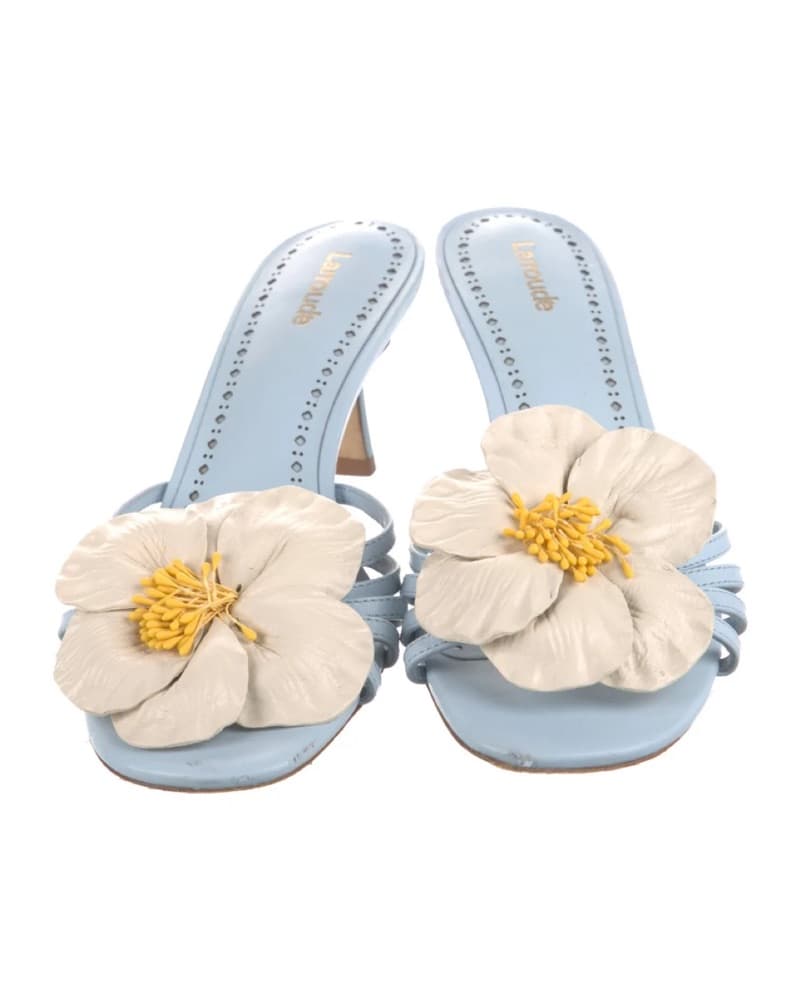 Laroude Floral Accent Sandal Heels - Image 1