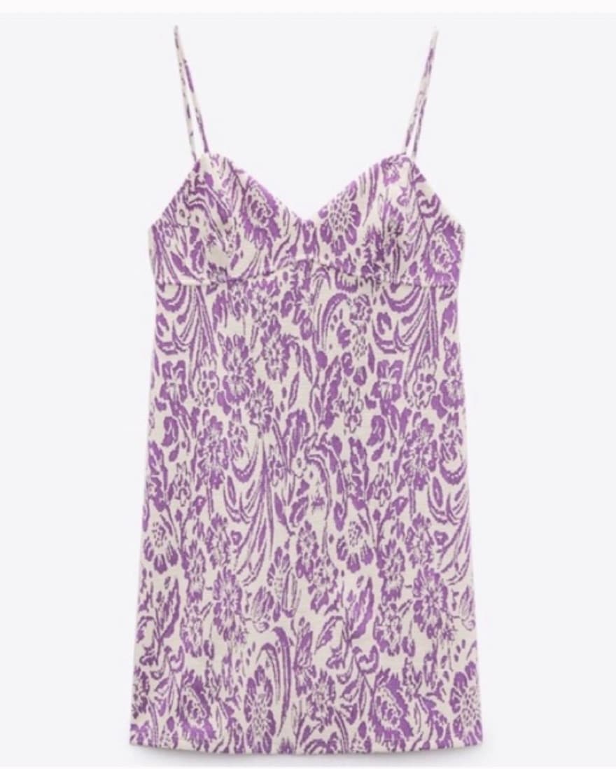 Jacquard Mini Dress - Image 3