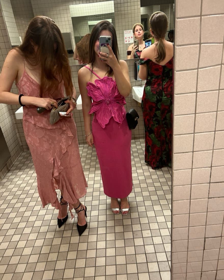 Pink Flower Dress - Image 2