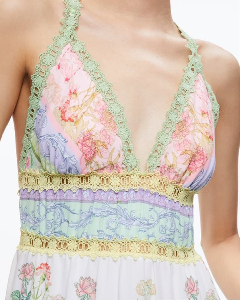 Alice and Olivia Karolina Halter Maxi  - Image 3