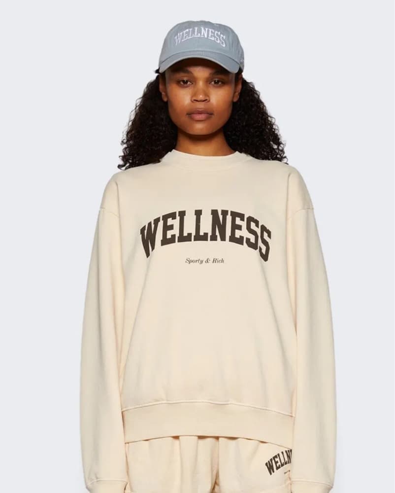 Sporty & Rich Cream Crewneck - Image 1