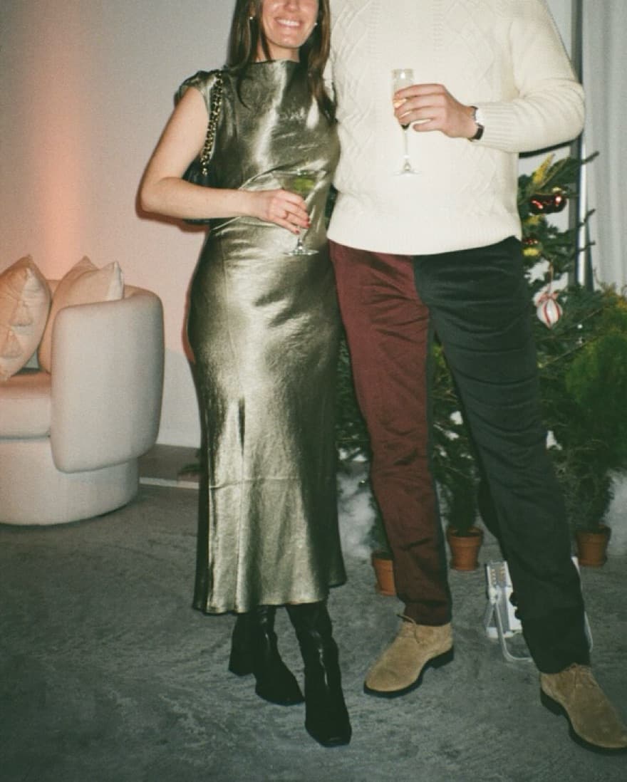 & Other Stories Satin Midi Dress - Image 2