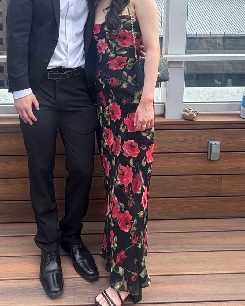 Red Floral Dress - Image 4