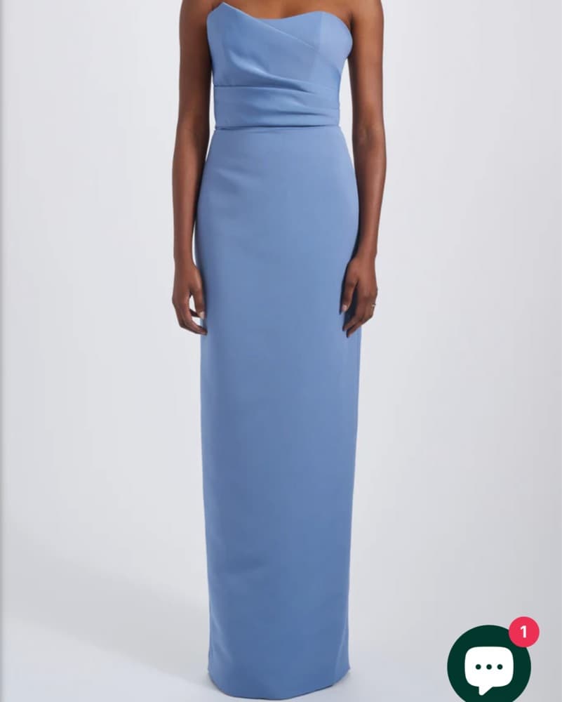 AMSALE Brixton Dress In Navy - Image 4