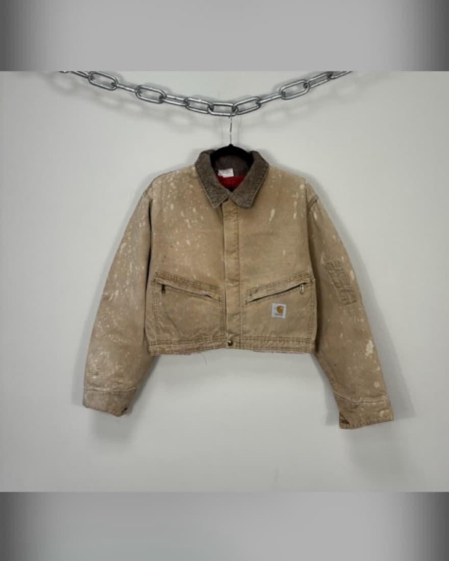 Vintage Cropped Carhartt Jacket - Image 3