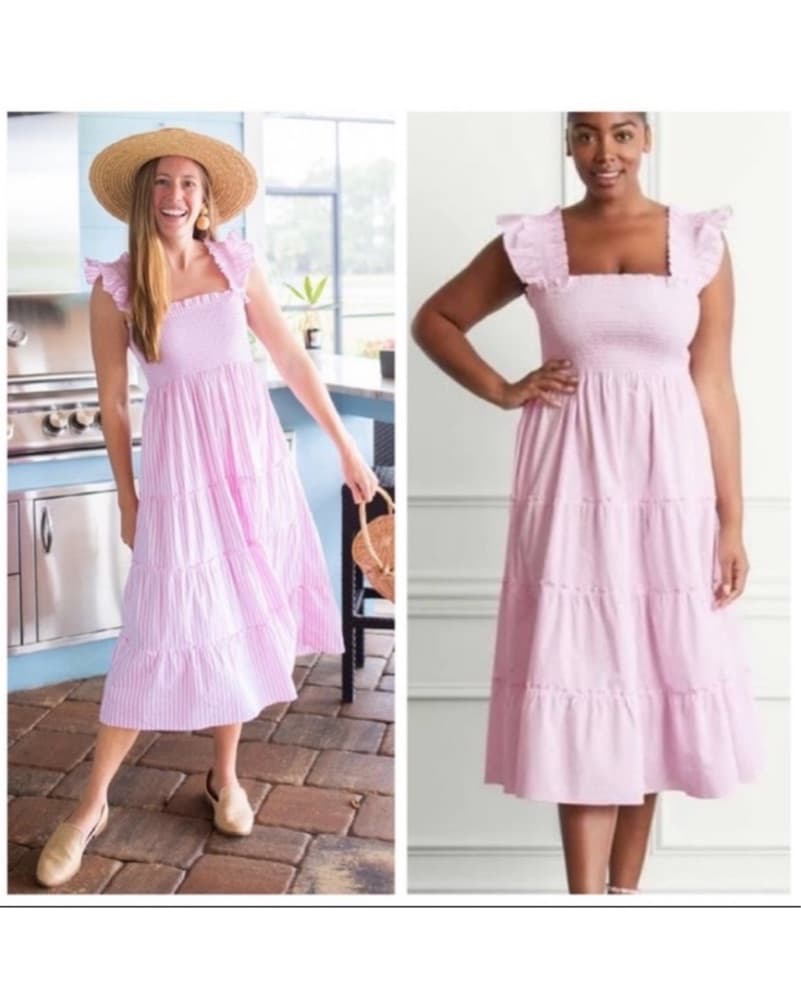 The Ellie Nap Dress Pink Gingham - Image 2