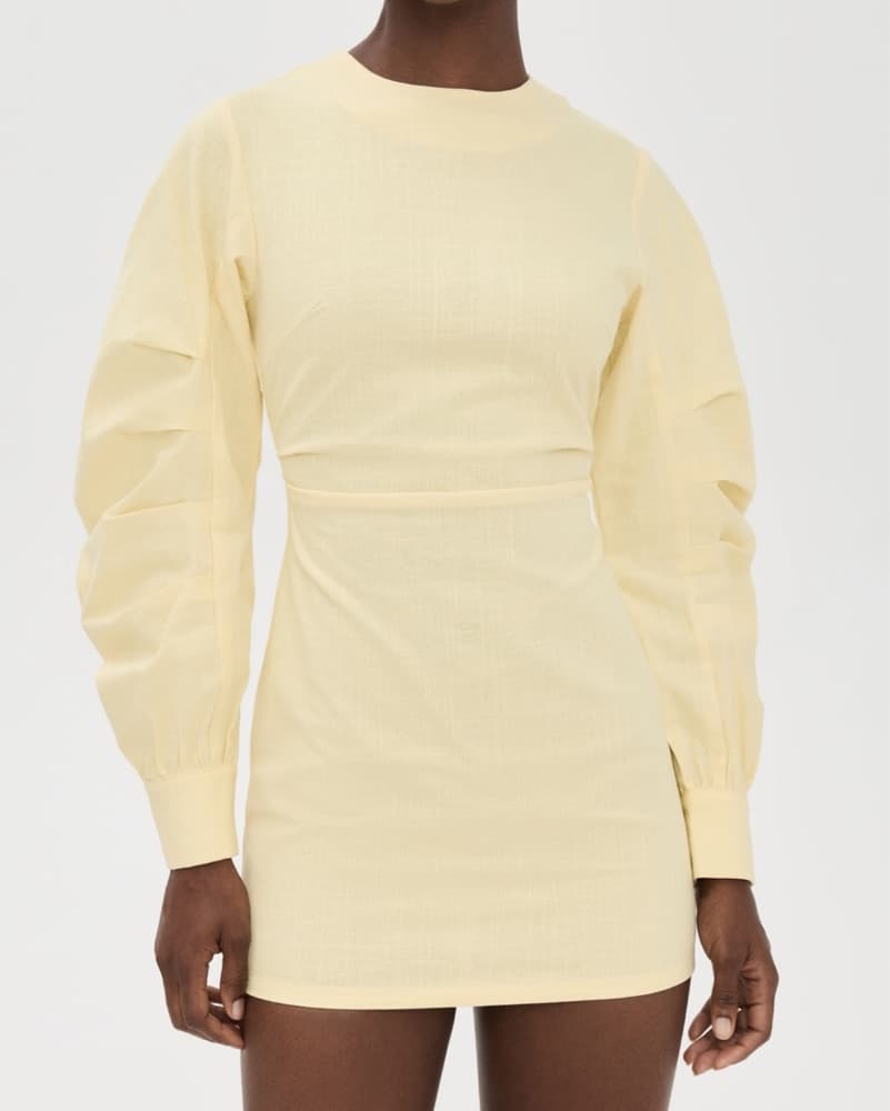 Lioness Butter Yellow Mini Dress - Image 6