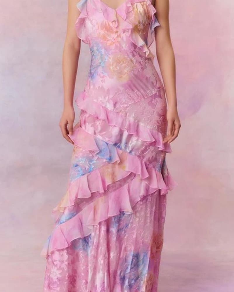 LOVESHACKFANCY: Rialto Maxi Dress- Candy - Image 1