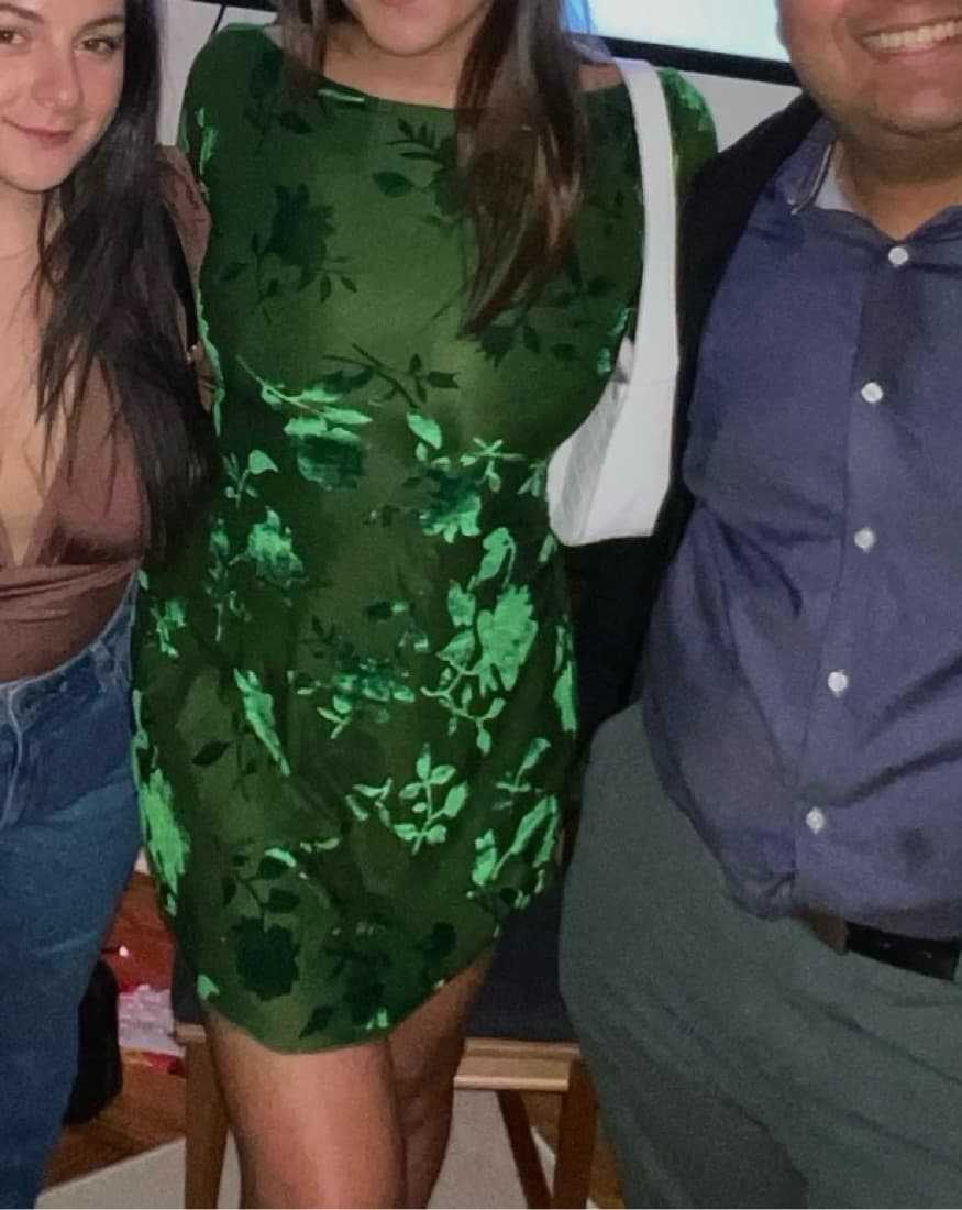 Hello Molly Green Mini Dress - Image 5