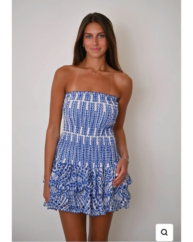 Megan Mini Dress in Blue CHARO RUIZ IBIZ - Image 1