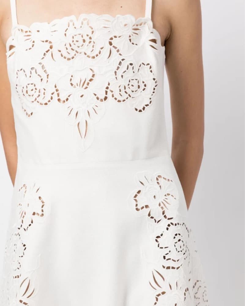$7,500 Elie Saab Floral Midi Dress - Image 3