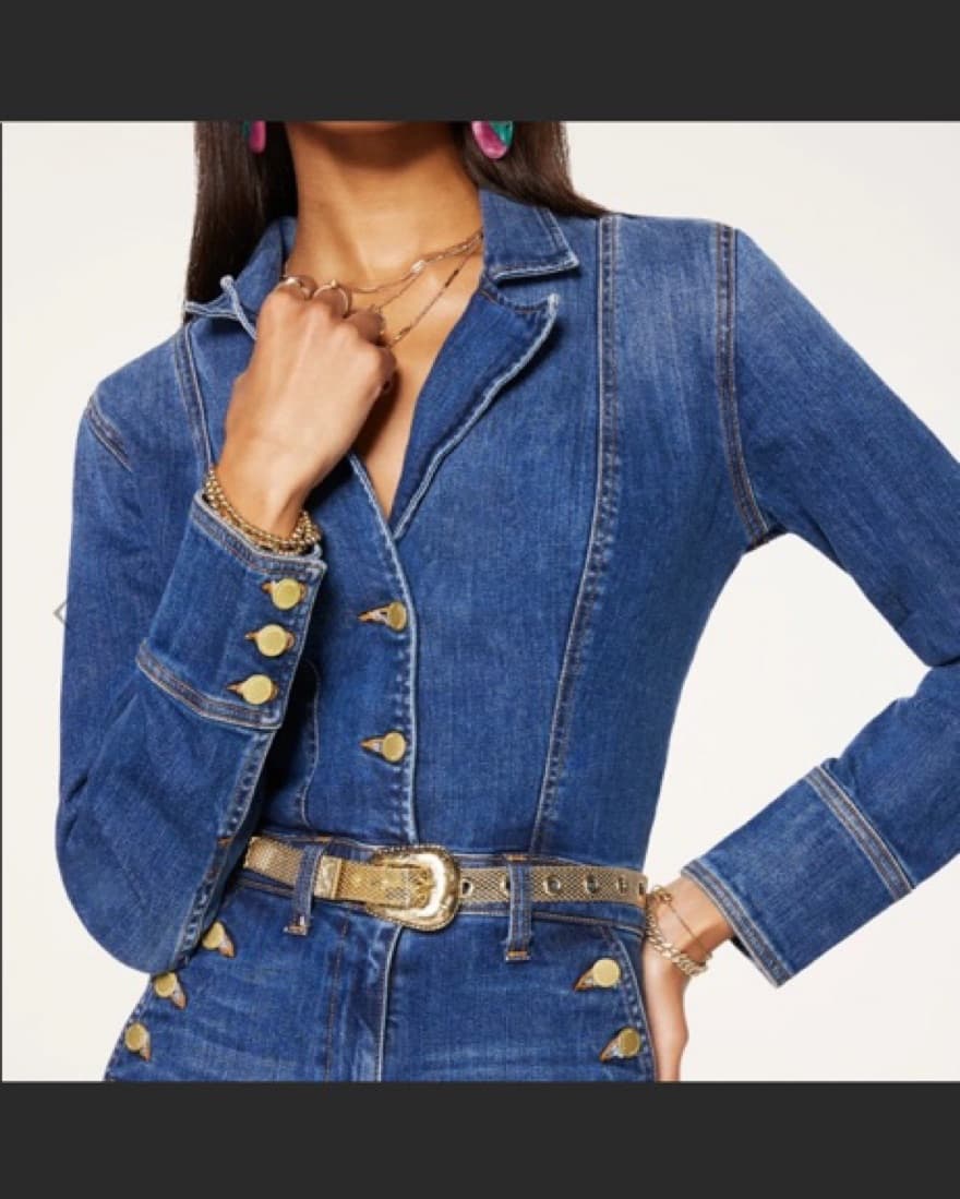 Ramy Brook Denim Romper XS - Image 2