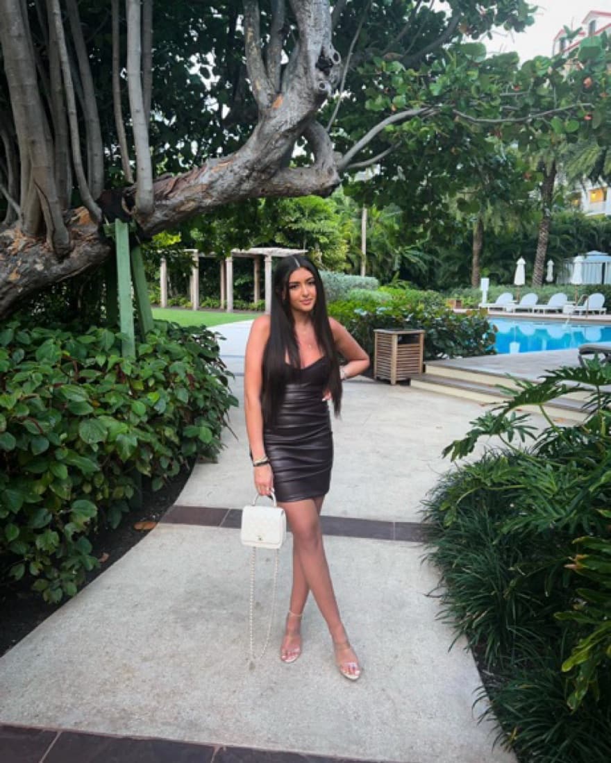 Revolve Leather Mini Dress  - Image 3