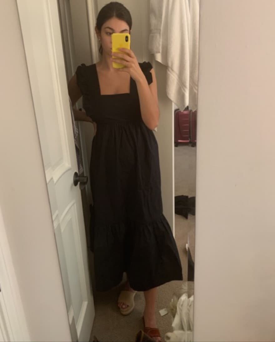 Self-Portrait Poplin Midi Dress - Image 6