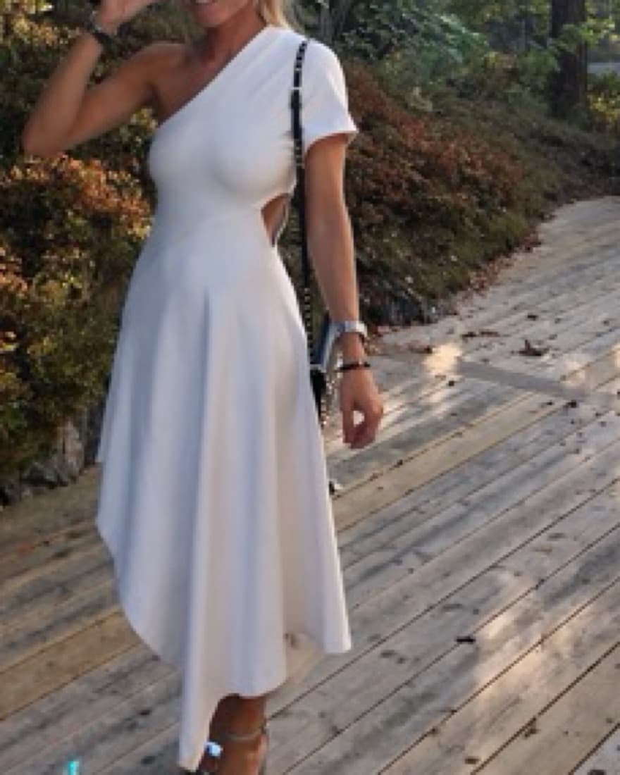 Rosetta Getty One Shoulder w/ Cut Out - Image 1