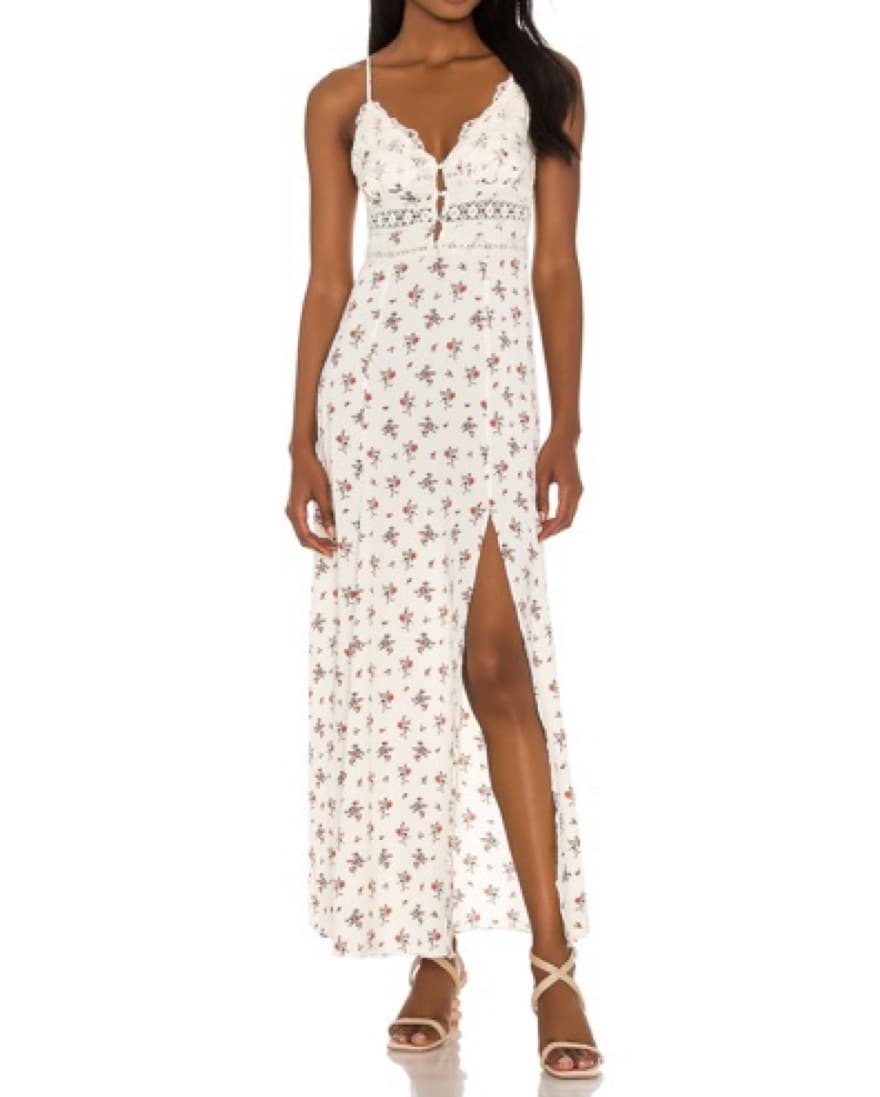 Free People Out & About Maxi Slip Dress - Image 1