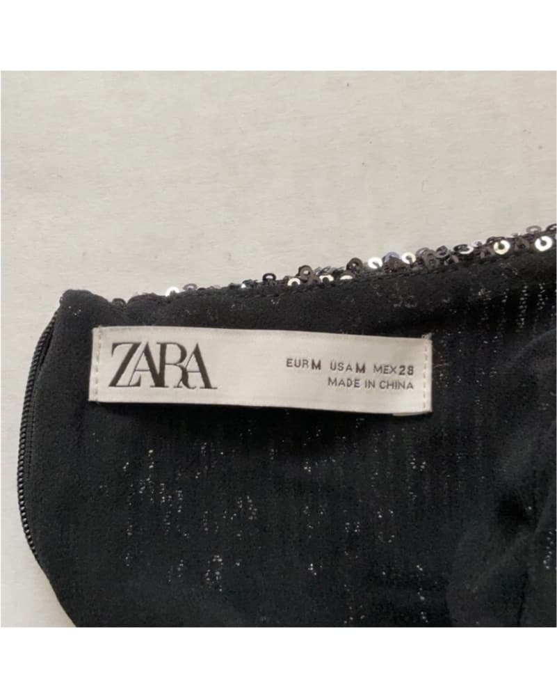 Zara bubble Sleeve Sequin Cocktail Dress - Image 5