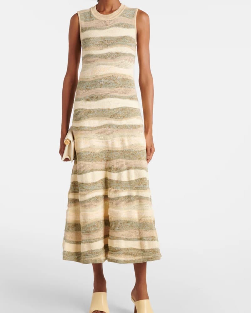 Ulla Johnson Gaia Knitted Midi Dress - Image 1