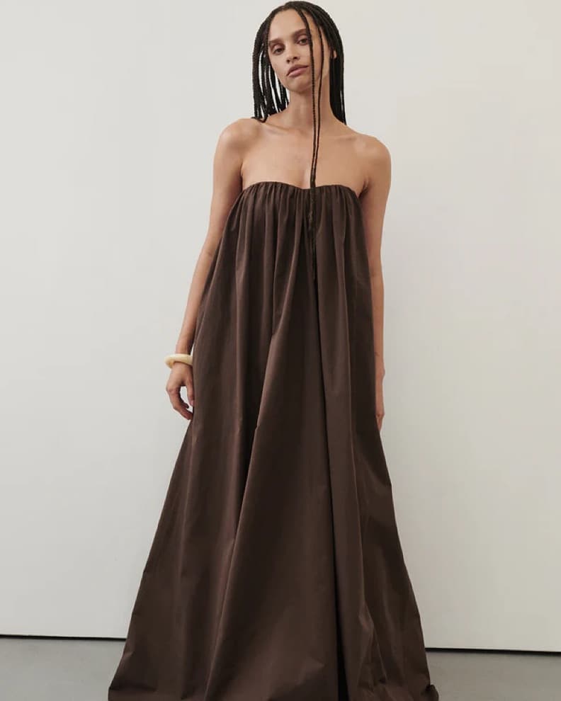 Dissh Choc Cotton Strapless Maxi - Image 1