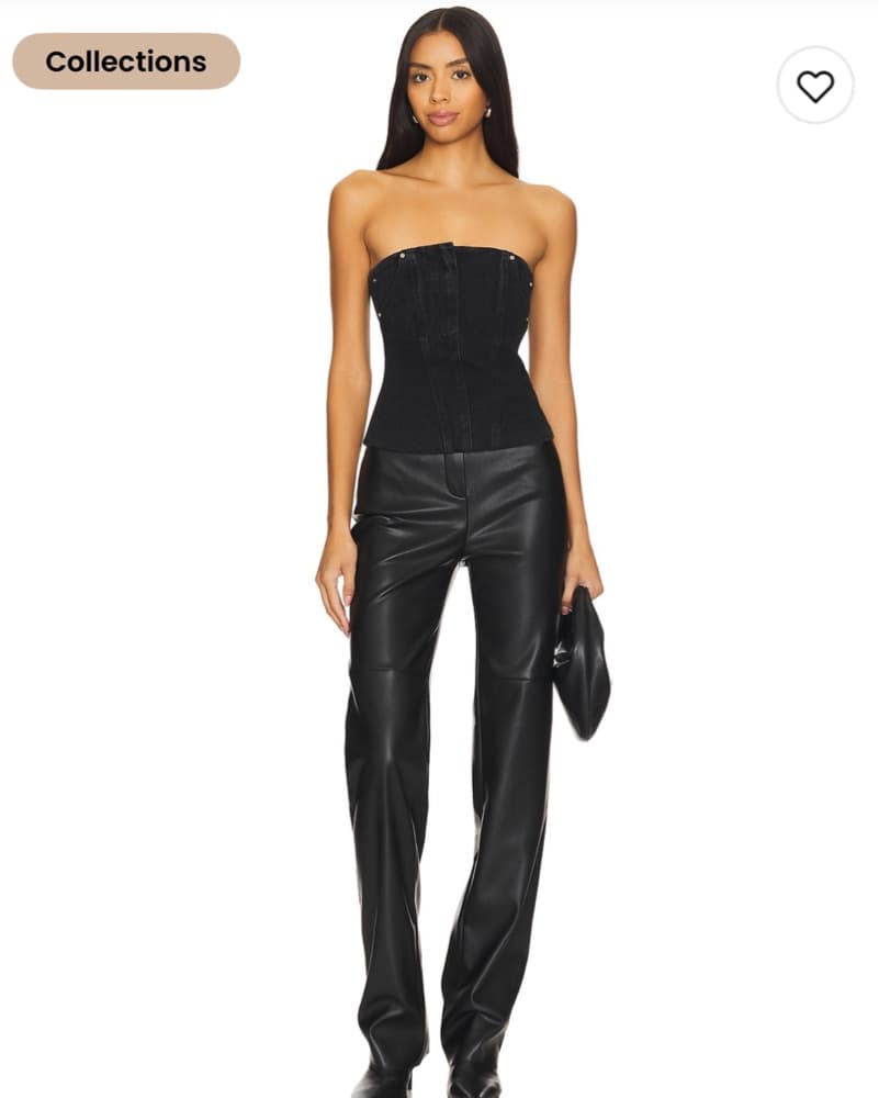 Paris Georgia Denim Bodice Top - Image 3