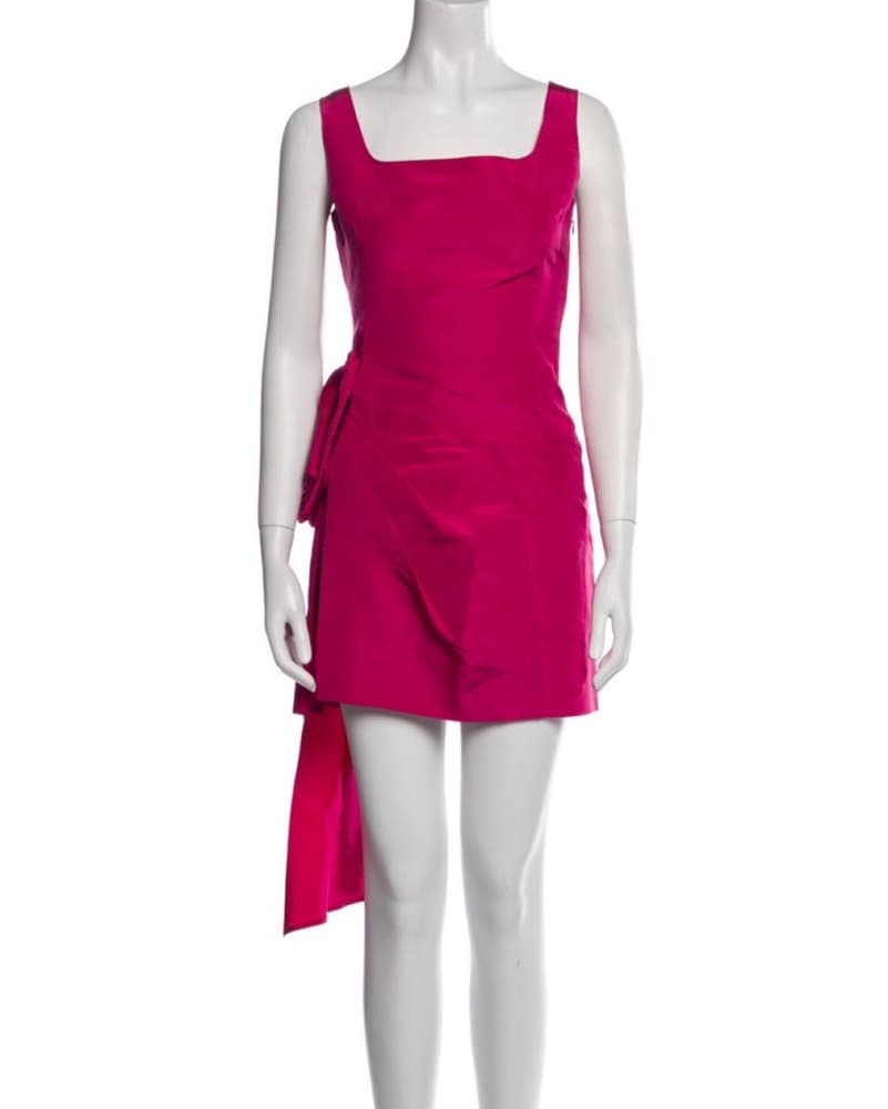 Oscar de la Renta Hot Pink mini Dress - Image 2