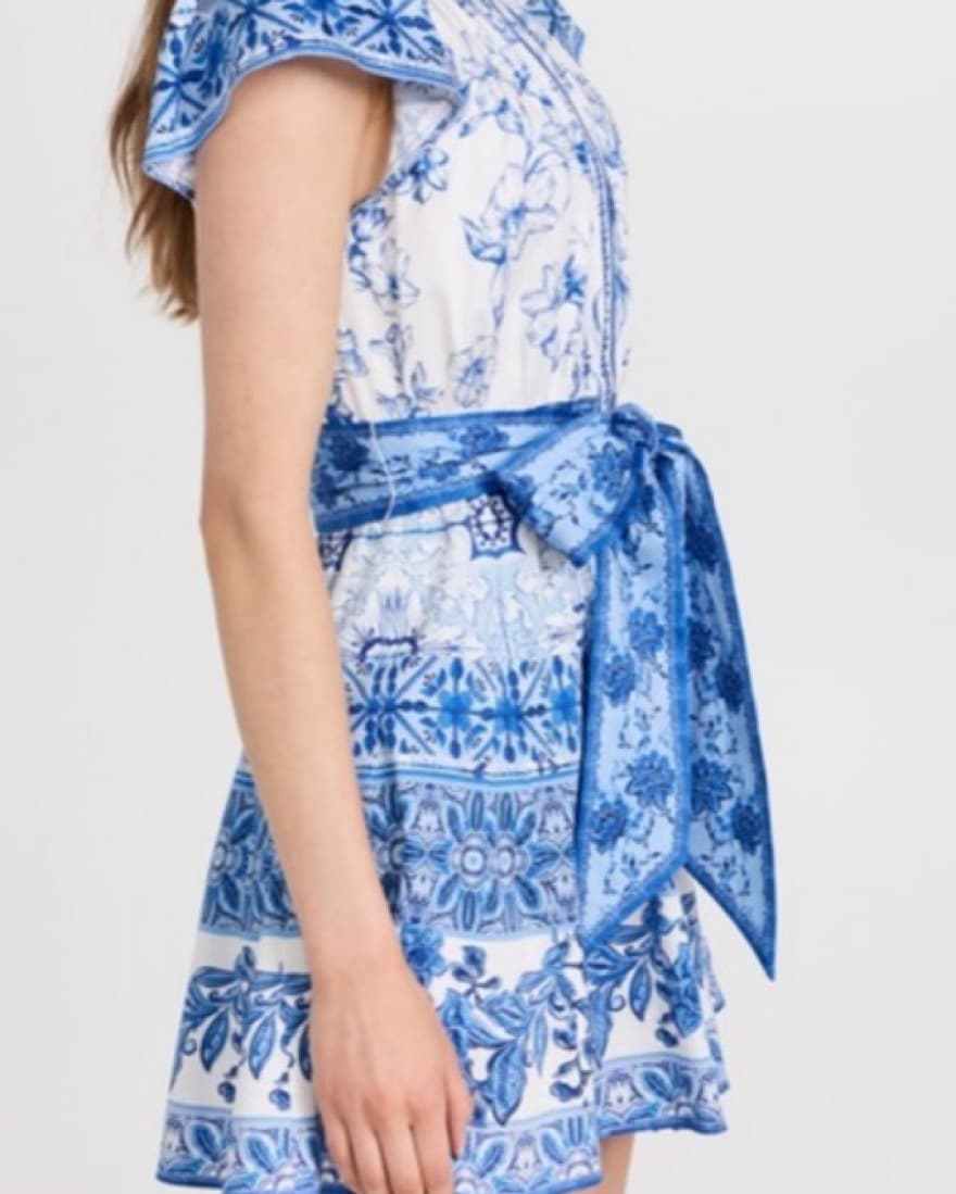 Alice and Olivia Blue And White Dress - Image 2