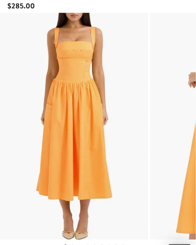 Radiant Yellow Midi Dress - Image 2
