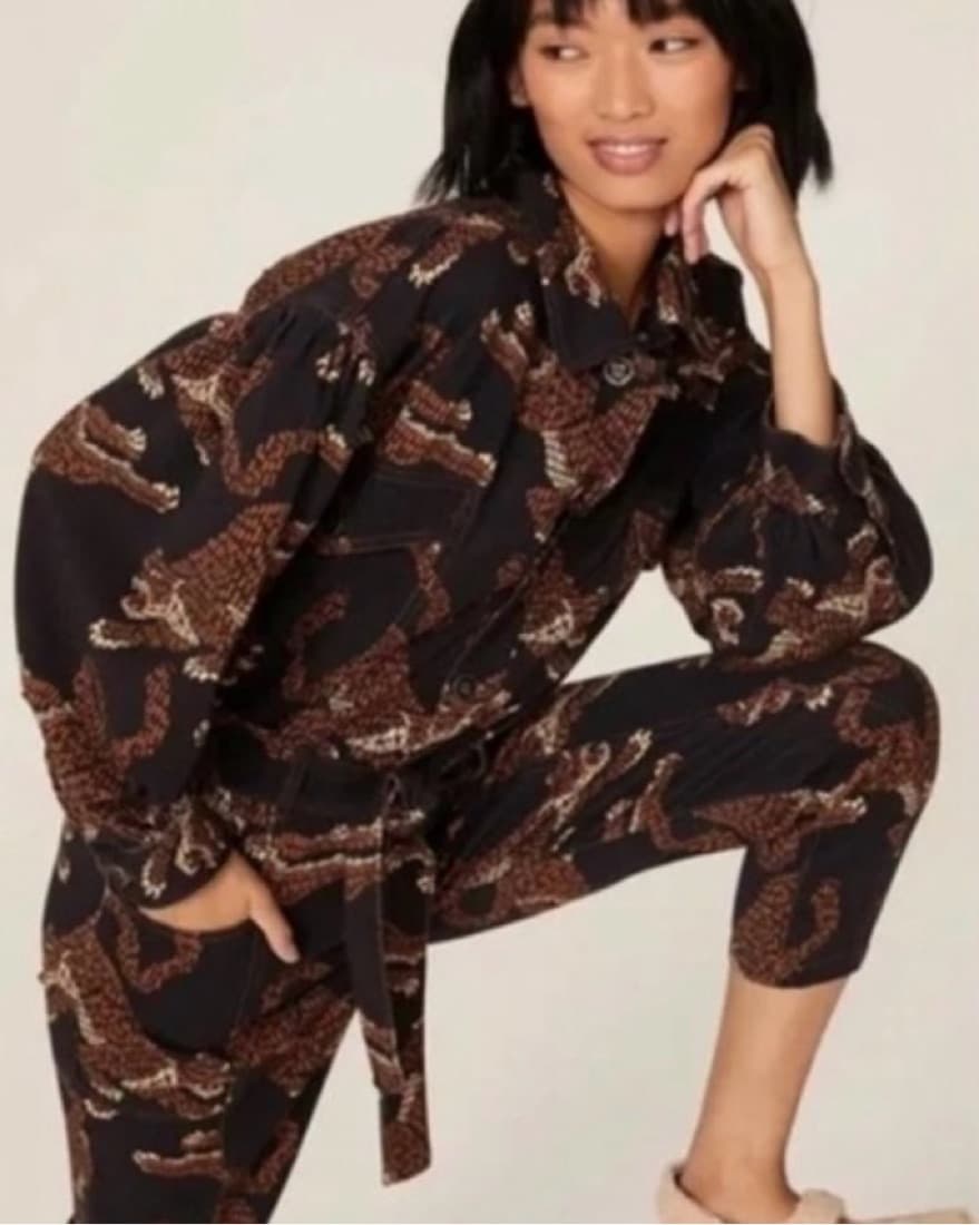 Farm Rio Leopard Print Jumpsuit - Image 1
