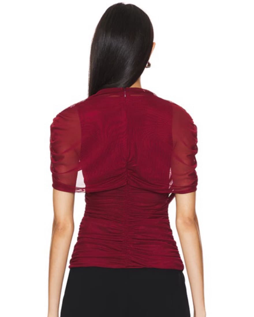 Amanda Uprichard Red Evianna Top - Image 4