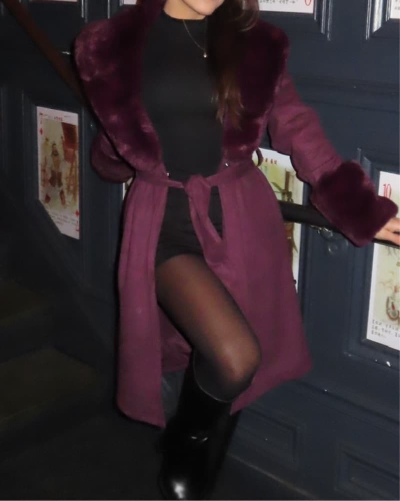 Plum Coat  - Image 1