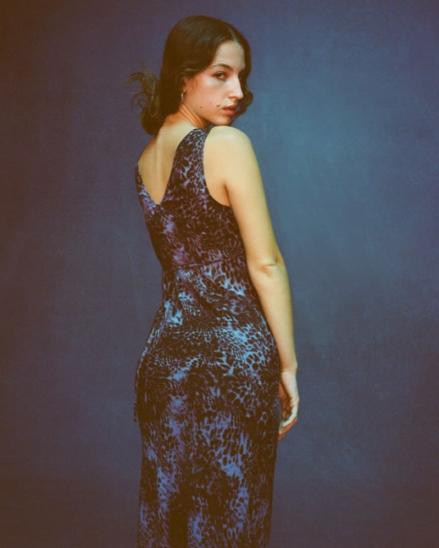 The Scarlet Dress in Purple Leopard  - Image 3