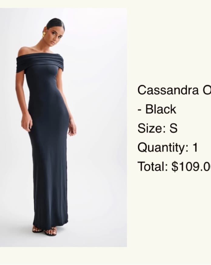 Meshki Black Long Dress - Image 2