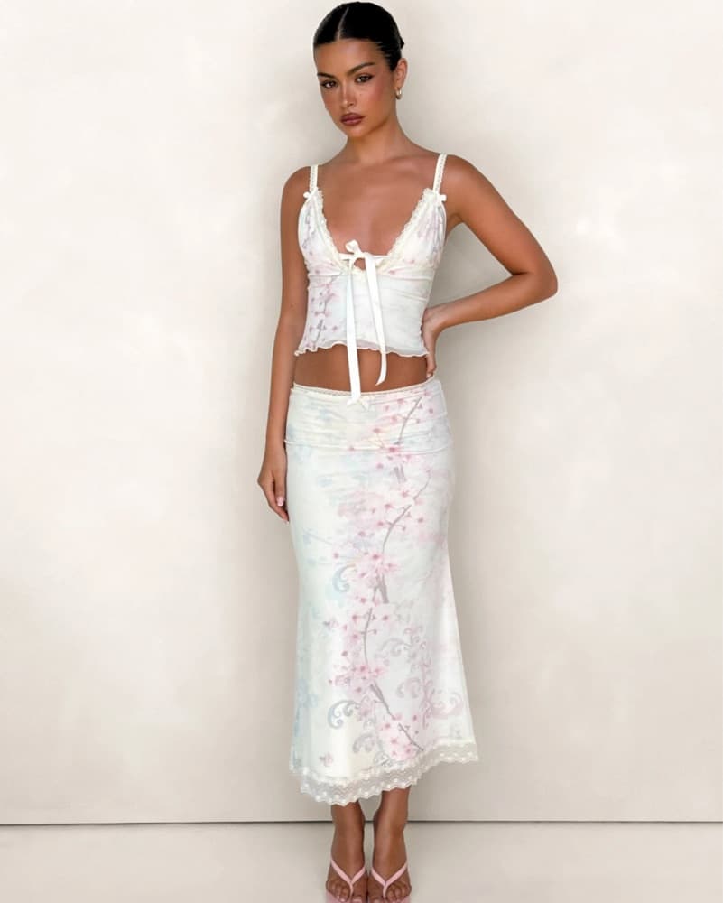 Tiger Mist Lonie Midi Skirt Set - Image 2