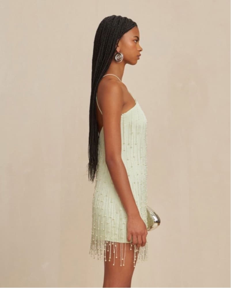 Cult Gaia Cassion Pearl Dress - Image 3