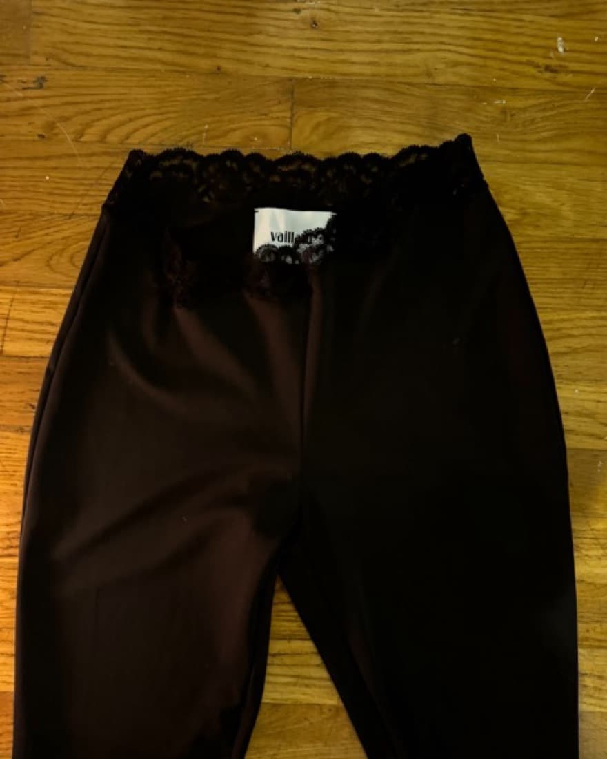 Valliant Black Lace Asymmetric Trousers - Image 1