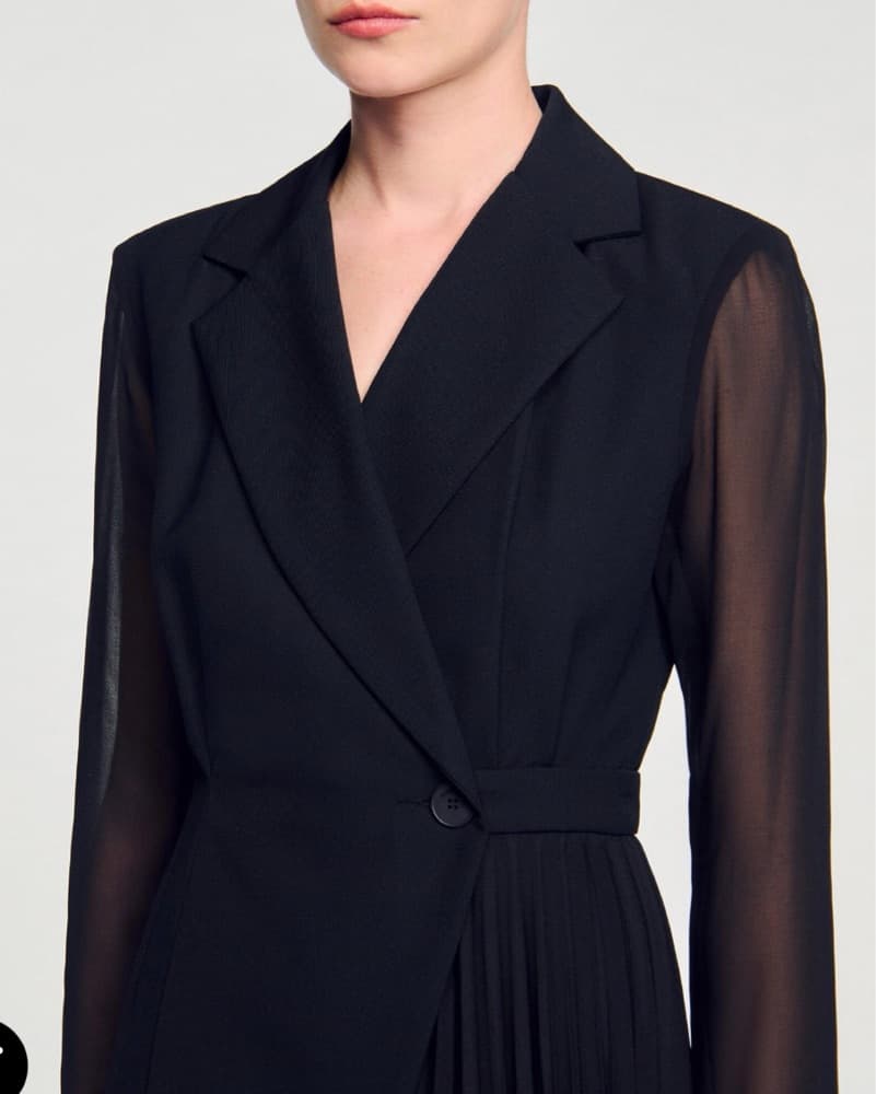 Fitted Black Dress - Image 2