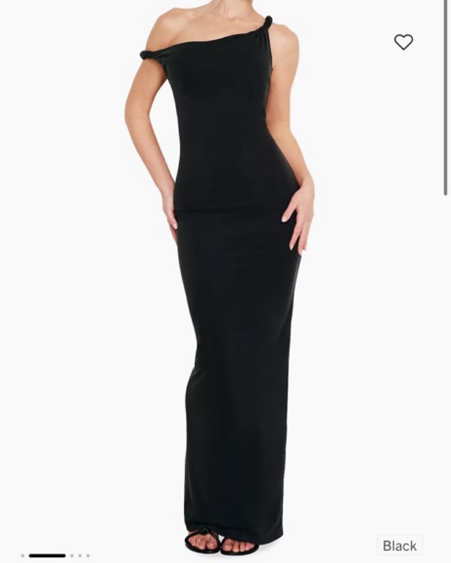 Twist Shoulder Maxi Dress - Image 1