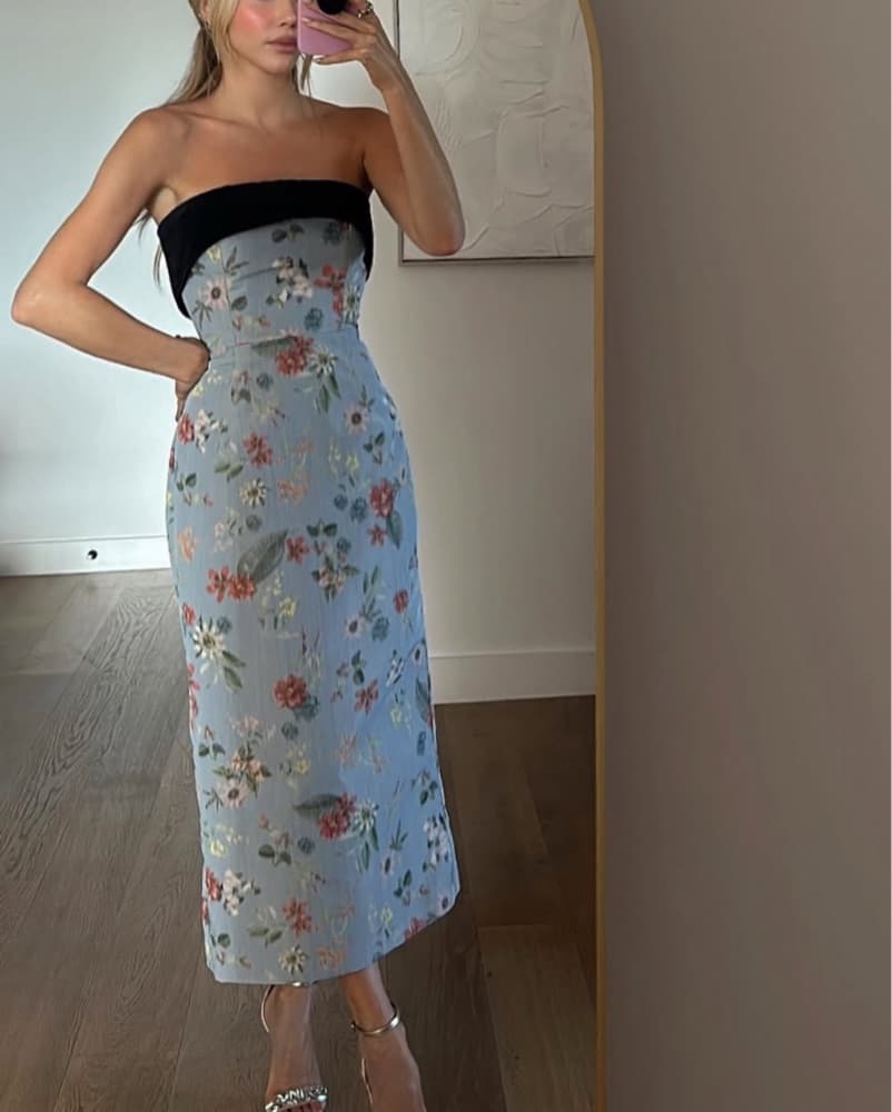 Markarian Muted Floral Dress - Image 1
