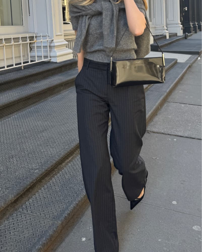 St Agni Pinstripe Trousers  - Image 3
