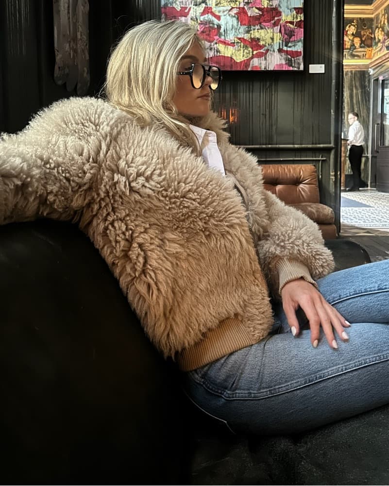 Real Shearling Bomber - Image 3