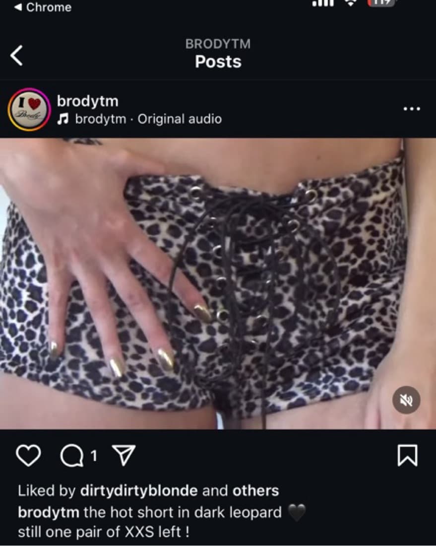 Brody 1of1 Custom Made Leopard Shorts - Image 2