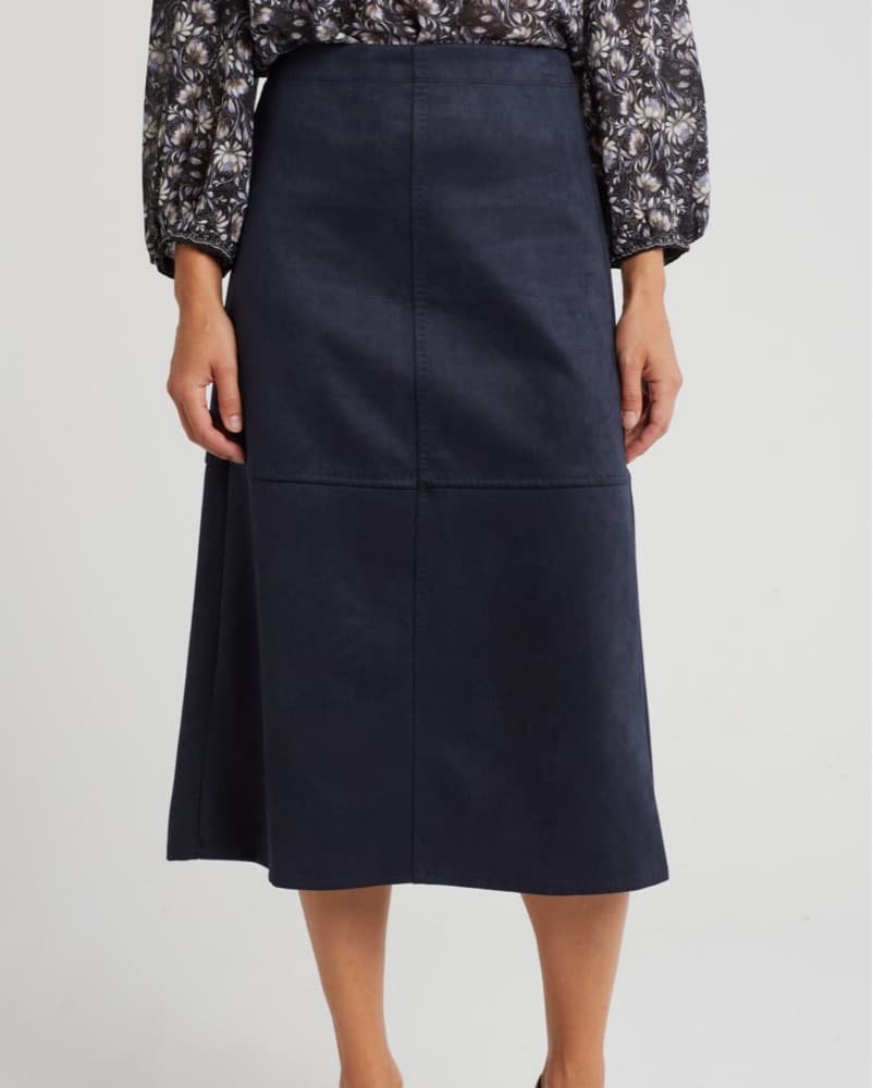 Max Studio Navy Blue Skirt - Image 1