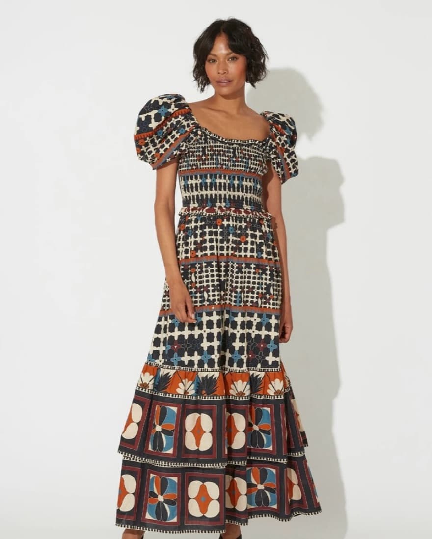 Cleobella Puff Sleeve Dress - Image 1