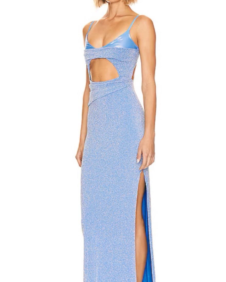 Baobab Atlas Dress in Mystic Blue - Image 2