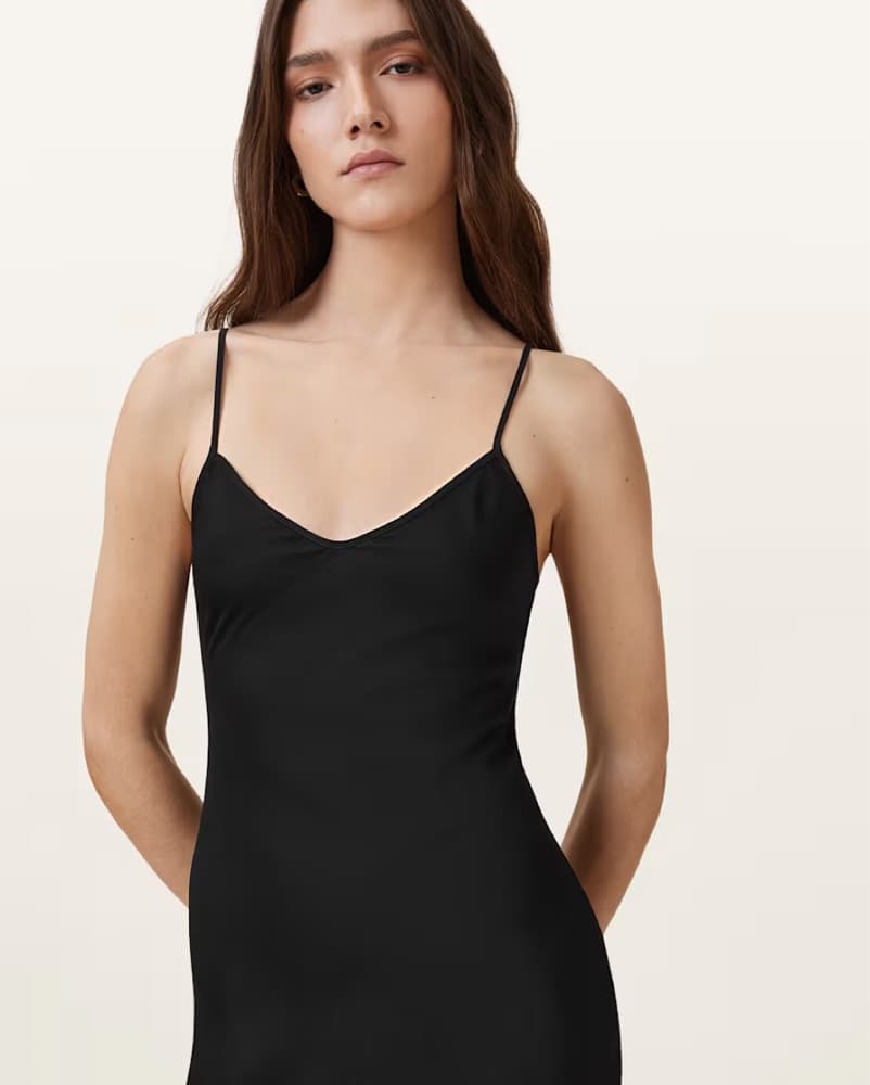 Bryony V-Neck Midi Slip Dress - Image 3