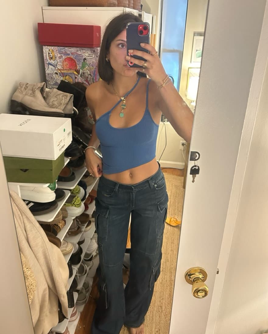Alice + Olivia Cay Cargo Jeans - Image 1